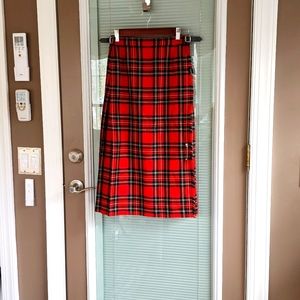 D.MoArthur of Scotland Plaid Check Kilt Pleated Skirt